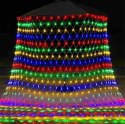 Siatka LED 3x3 M 240 LED Multikolor Lampki Choinkowe Zewnętrzna
