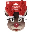 Spinki do włosów 2 szt świąteczne rogi Renifera 10 CM CZERWONE