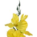 Sztuczny kwiat Gladiola w kolorze żółtym, 54 cm