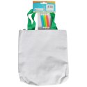 Torba wielkanocna do kolorowania + pisaki 33 x 22 cm kwiaty