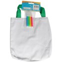 Torba wielkanocna do kolorowania + pisaki 33 x 22 cm kwiaty