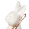 ZAJĄCZEK CERAMICZNY FIGURKA STOJĄCA BIAŁA