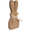 ZAJĄCZEK ZAJĄC DREWNIANY KRÓLIK WIELKANOCNY W KROPKI 17 CM