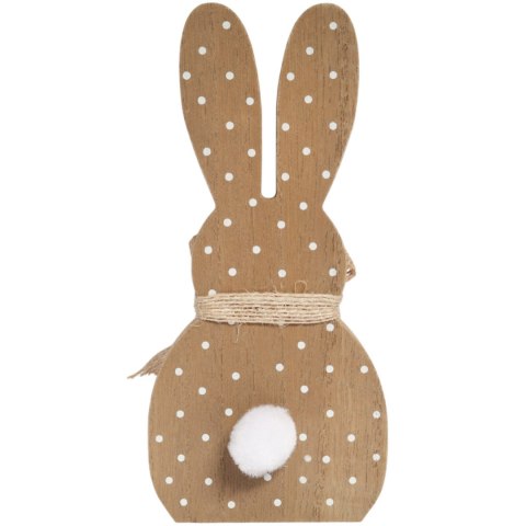 ZAJĄCZEK ZAJĄC DREWNIANY KRÓLIK WIELKANOCNY W KROPKI 17 CM