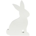 ZAJĄCZEK ZAJĄC DREWNIANY KRÓLIK WIELKANOCNY z dekoracją 19 CM