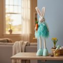 Zając Futrzany z Marchewką Ozdoba Wielkanocna Figurka 50 cm