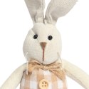Zając STOJĄCY lniany Ozdoba Wielkanocna Figurka 20 cm CH