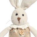 Zając STOJĄCY lniany Ozdoba Wielkanocna Figurka 20 cm DZ