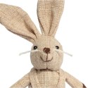 Zając STOJĄCY lniany Ozdoba Wielkanocna Figurka brązowa 18 cm CH