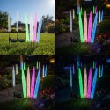 Zestaw 2x Lampa ogrodowa LED solarna 24.5 cm wbijana