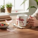 Zestaw prezentowy kubek i łyżeczka ceramiczna z flamingami "Balance"