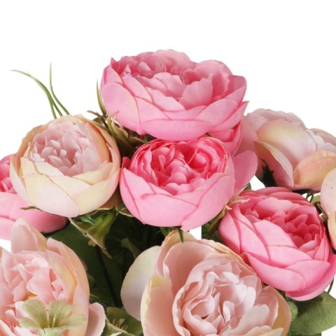 BUKIET 12 PIWONII PEONII KOMPOZYCJA DO WAZONU W KOLORACH RÓŻU 36 CM