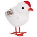 KURCZAK 8CM KURCZACZEK WIELKANOCNY BIAŁO BRĄZOWY KACZUSZKA KURKA