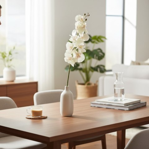 STORCZYK ORCHIDEA GAŁĄZKA 9 KWIATÓW 105 CM KREMOWA
