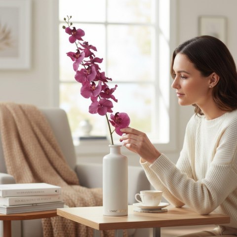 STORCZYK ORCHIDEA GAŁĄZKA 9 KWIATÓW 105 CM RÓŻOWY