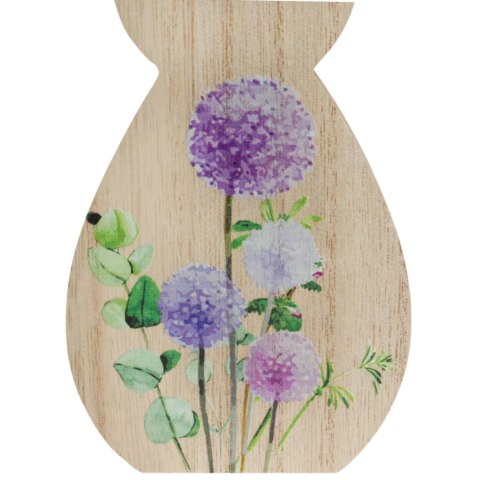 ZAJĄCZEK ZAJĄC DREWNIANY KRÓLIK WIELKANOCNY z dekoracją 20 CM