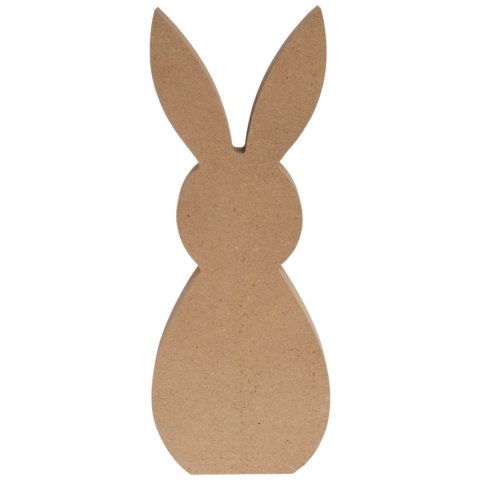 ZAJĄCZEK ZAJĄC DREWNIANY KRÓLIK WIELKANOCNY z dekoracją 20 CM