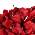 BUKIET MAGNOLII sztuczne kwiaty do wazonu KOMPOZYCJA czerwony 37 cm