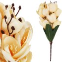 BUKIET MAGNOLII sztuczne kwiaty do wazonu KOMPOZYCJA czerwony 37 cm