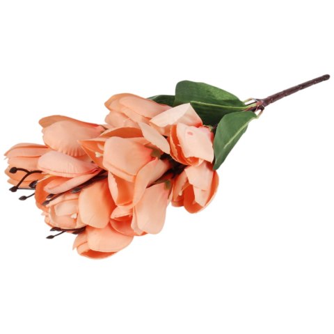 BUKIET MAGNOLII sztuczne kwiaty do wazonu KOMPOZYCJA czerwony 37 cm