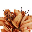 BUKIET MAGNOLII sztuczne kwiaty do wazonu KOMPOZYCJA czerwony 37 cm