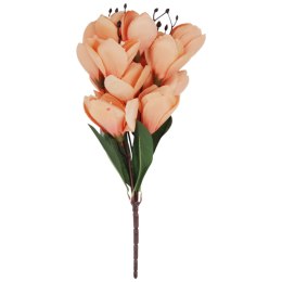 BUKIET MAGNOLII sztuczne kwiaty do wazonu KOMPOZYCJA łososiowa 37 cm