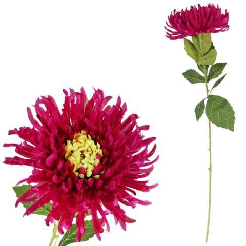 CHRYZANTEMA KWIAT SZTUCZNY do wazonu bordowa 64 cm