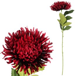 CHRYZANTEMA KWIAT SZTUCZNY do wazonu ciemno czerwona 64 cm