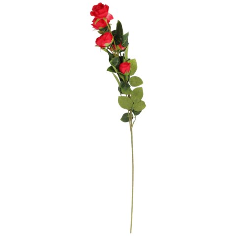 Gałązka 5 róż- czerwona KWIATY do wazonu 76 cm