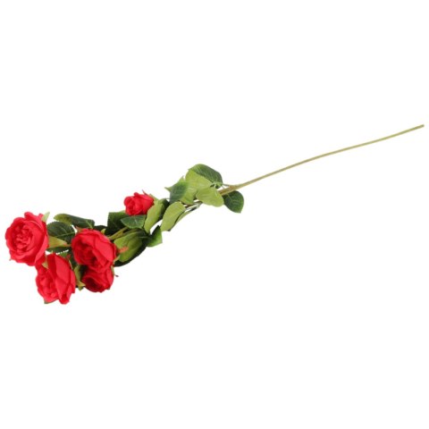 Gałązka 5 róż- czerwona KWIATY do wazonu 76 cm