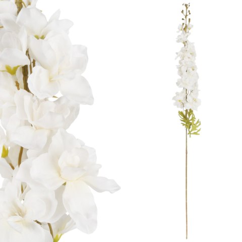 OSTRÓŻKA DELPHINIUM sztuczne kwiaty do wazonu biała 106 cm