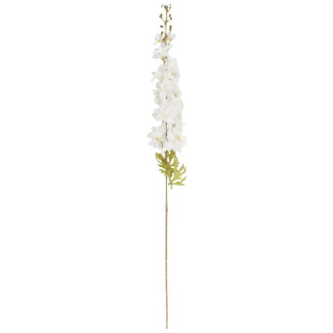 OSTRÓŻKA DELPHINIUM sztuczne kwiaty do wazonu biała 106 cm