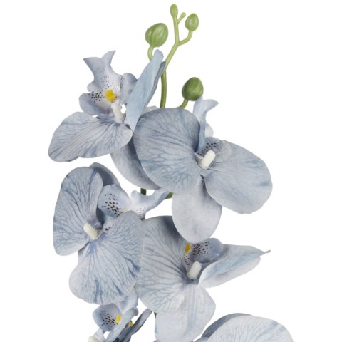 STORCZYK sztuczne kwiaty do wazonu GAŁĄZKA ORCHIDEA niebieska 100 cm