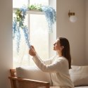 Wisteria Sztuczne Kwiaty Girlanda Glicynia Kwiaty Wiszące Balkon Taras Ślub niebieska