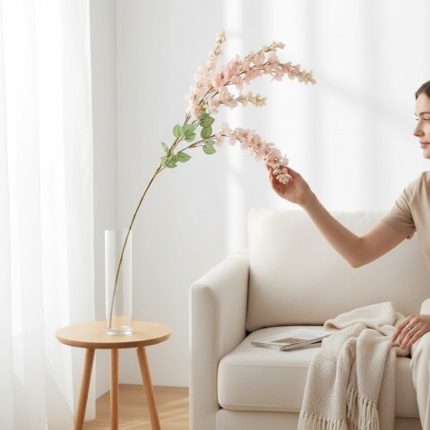 Wisteria Sztuczne Kwiaty Girlanda Glicynia Kwiaty Wiszące Balkon Taras Ślub
