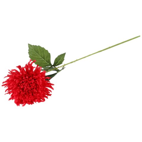 CHRYZANTEMA KWIAT SZTUCZNY do wazonu czerwona 64 cm