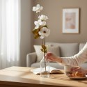 GAŁĄZKA 4 JESIENNYCH KWIATÓW do wazonu białe ANEMONY 90 cm