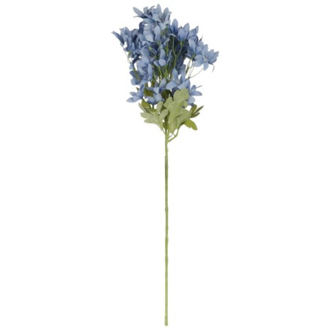 GAŁĄZKA KWIATÓW do wazonu HORTENSJA BUKIETOWA niebieska 58 cm
