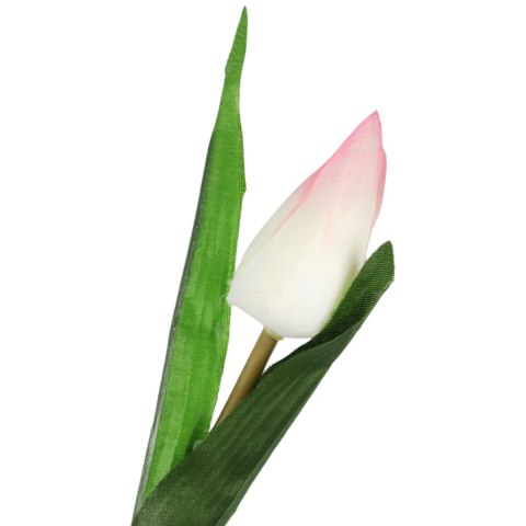 TULIPAN KWIAT SZTUCZNY do wazonu biały 40 cm