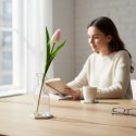 TULIPAN KWIAT SZTUCZNY do wazonu biały 40 cm