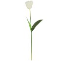 TULIPAN KWIAT SZTUCZNY do wazonu biały 65 cm
