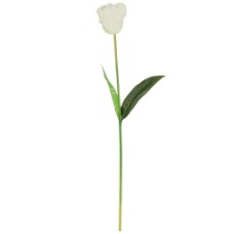 TULIPAN KWIAT SZTUCZNY do wazonu biały 65 cm