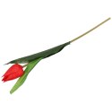 TULIPAN KWIAT SZTUCZNY do wazonu czerwony 40 cm