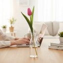 TULIPAN KWIAT SZTUCZNY do wazonu różowy 40 cm