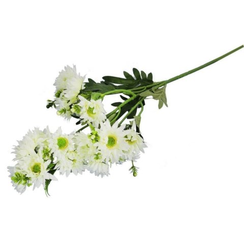 MARGARETKI GAŁAZKA WIELOKWIATOWA 70 CM KOLOR BIAŁY
