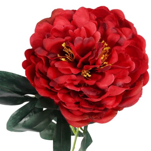 PIWONIA KWIAT SZTUCZNY do wazonu czerwona PEONIA 72 cm