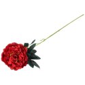 PIWONIA KWIAT SZTUCZNY do wazonu czerwona PEONIA 72 cm