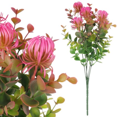 PROTEA BUKIET SZTUCZNY dodatek do kompozycji różowy 32 cm