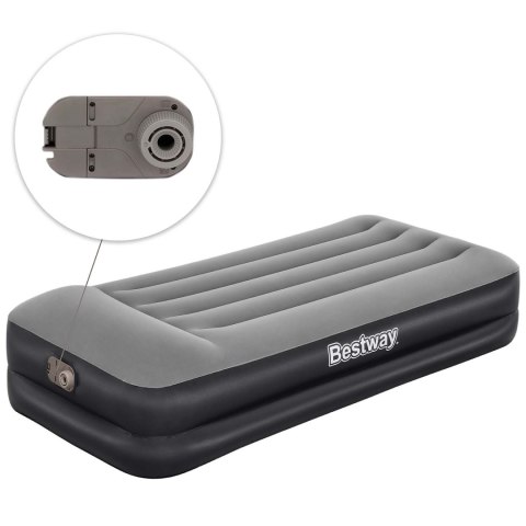 Materac dmuchany 191x97x46 cm z wbudowaną pompką elektryczną Bestway 67401 Bestway