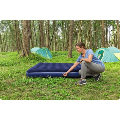 Materac dmuchany 203x183x22 cm z pompką tłokową Bestway 67004 Bestway